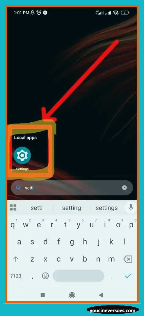 YouCine Versões Antigas APK para Android 1 Abrir configurações do Android para instalar APK